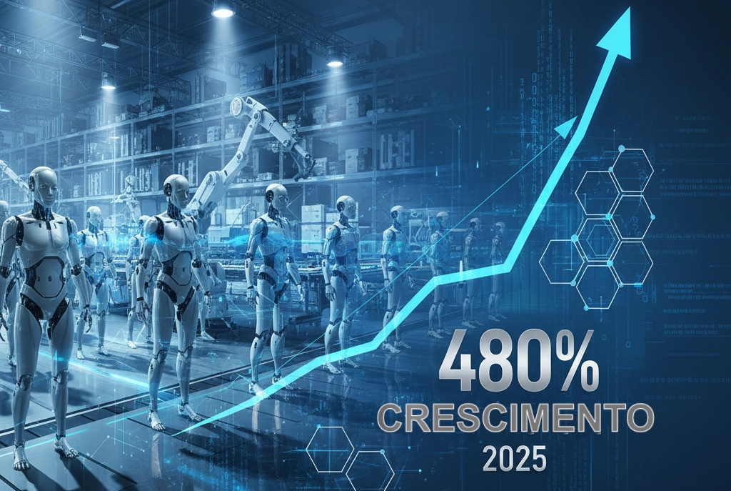 Humanoid Robots Vendas Globais Crescem 480% em 2025