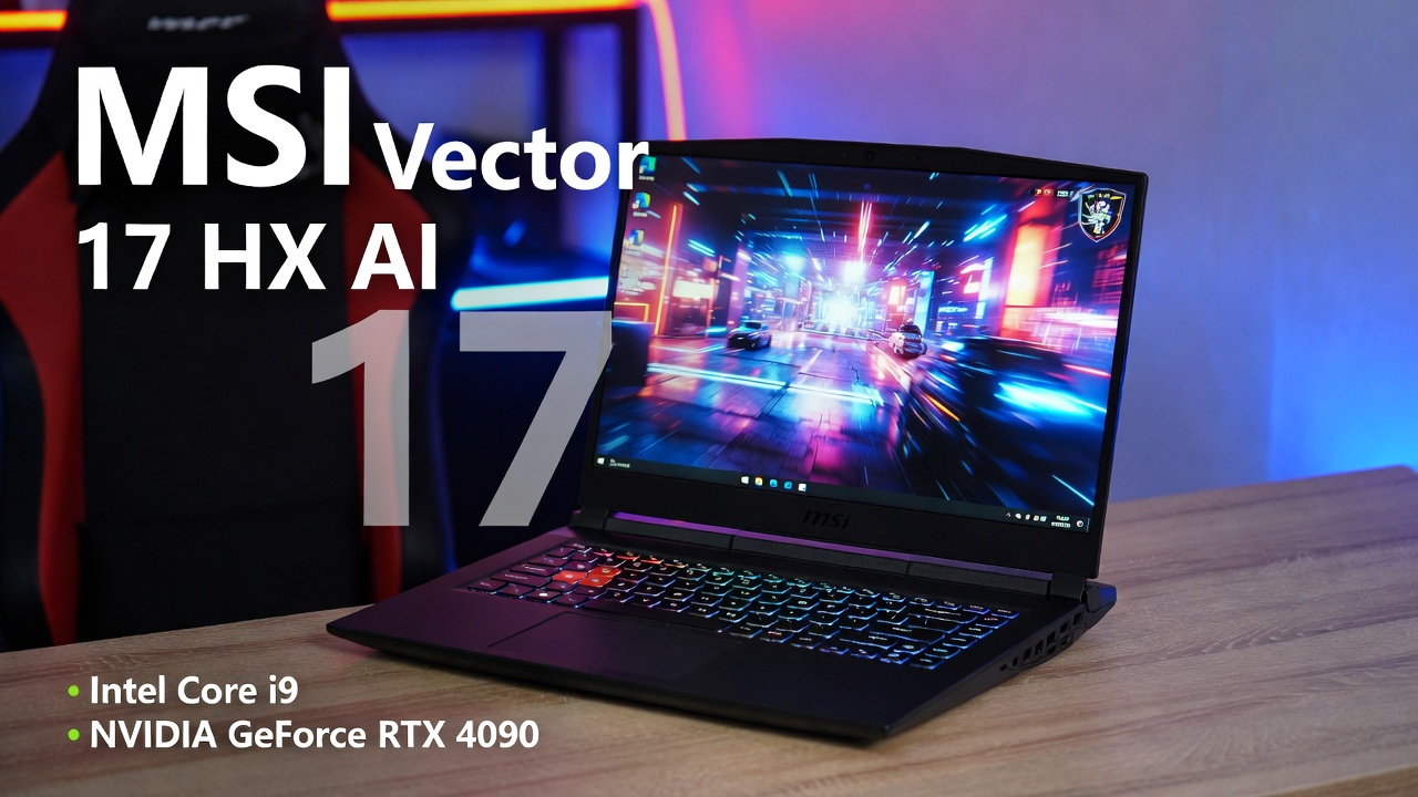 MSI Vector 17 HX AI com RTX 5070 Ti e 18 outros Notebooks Gamer Revelados